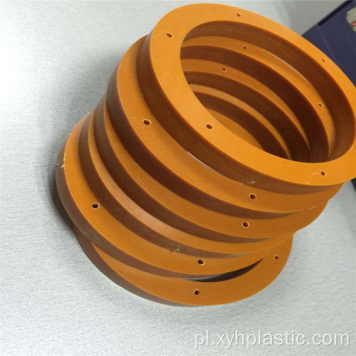 Przetwarzanie pomarańczowej płyty bakelitowej z laminatu fenolowego